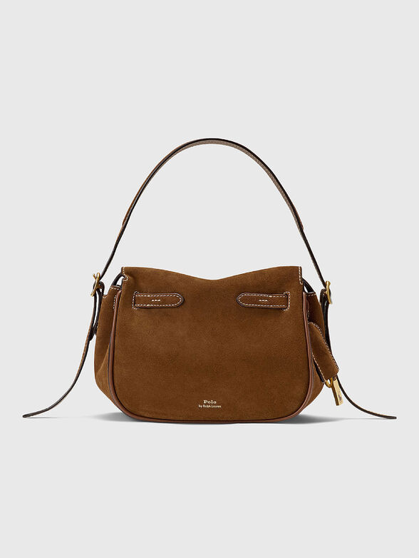 Suede bag with long handle - 4