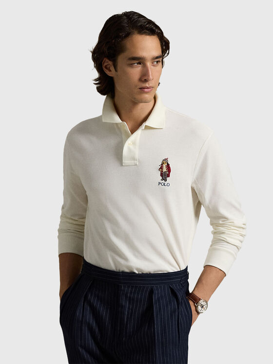 Поло шърт с лого бродерия Polo Bear - 1