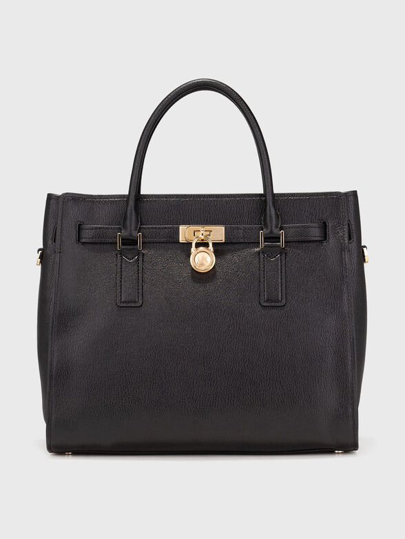 Leather bag with logo detail - 1