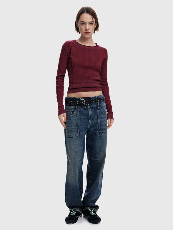 Belt with studs in black - 4