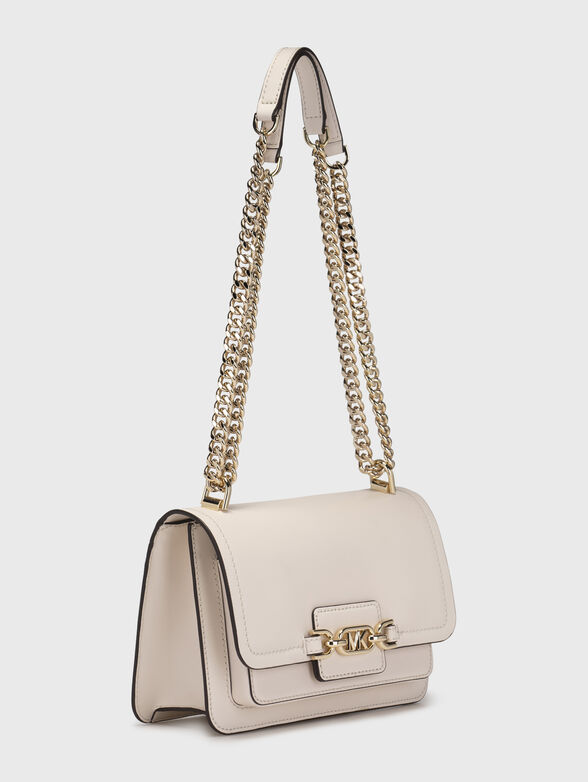 Bag in ecru color with golden logo - 4