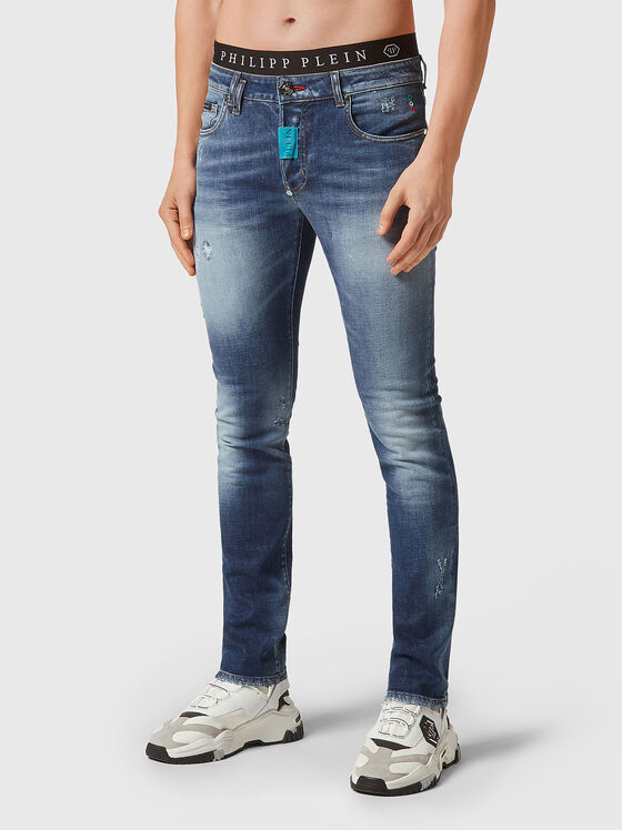 Skinny jeans in blue - 1
