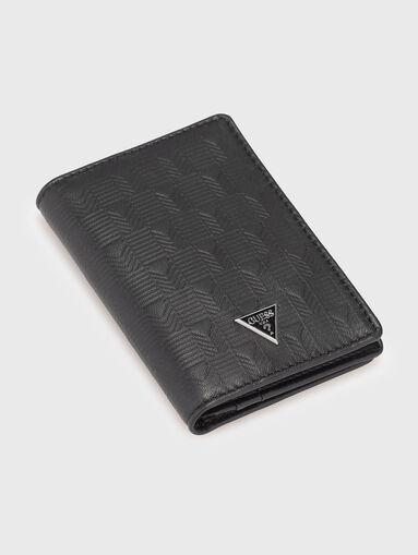 Leather cardholder with logo - 3