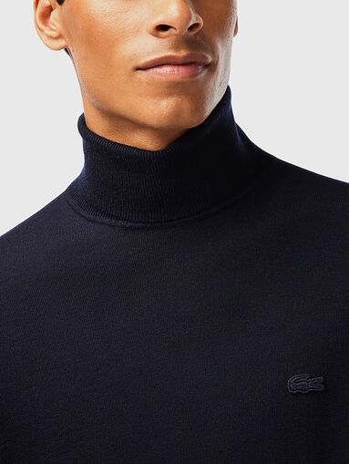 Wool turtleneck sweater - 4
