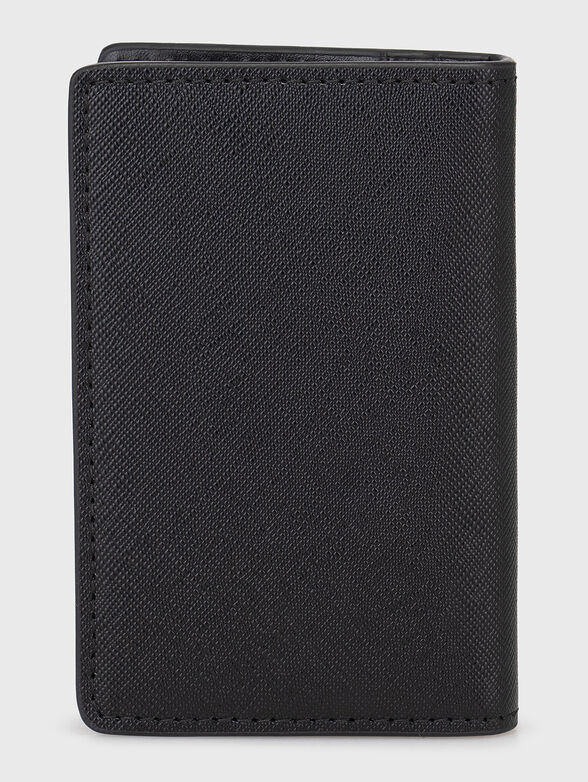 Black card holder with logo - 2