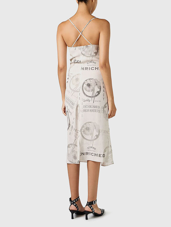 Midi dress with accent print - 2