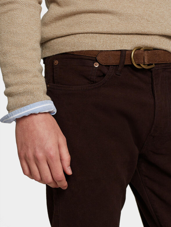 SULLIVAN slim jeans in brown color - 3
