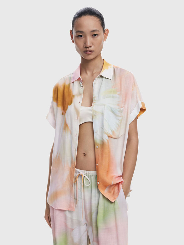 Short sleeved shirt with print - 1