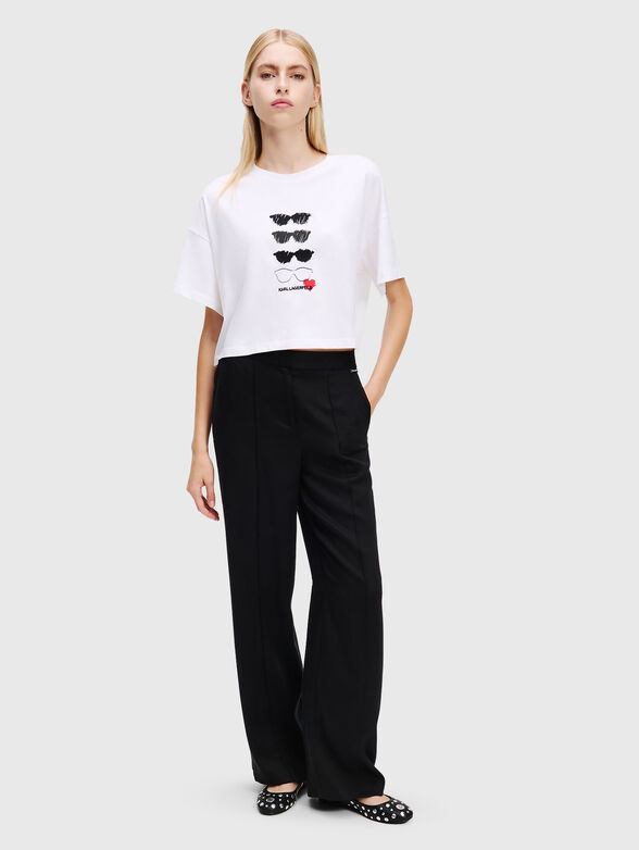 Cotton T-shirt with print - 2