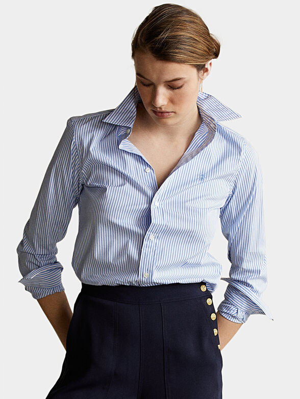 GEORGIA striped shirt with logo embroidery - 1
