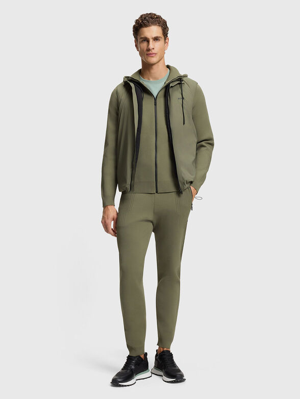 Tracksuit bottoms with jacquard stripes - 4