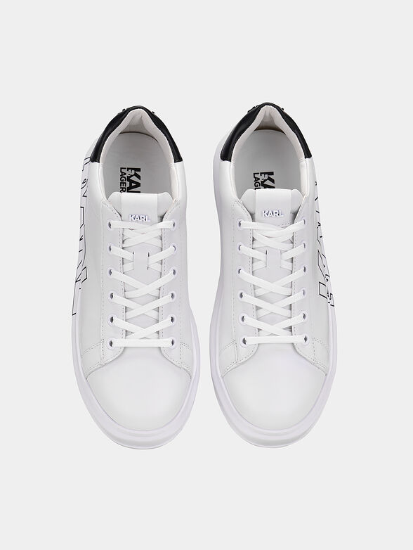 CAPRI Leather sneakers in black color - 6