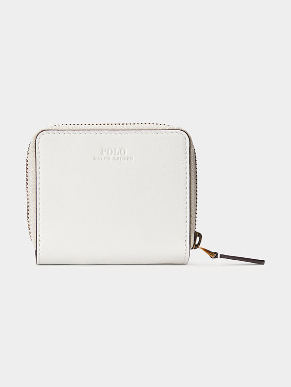 Leather wallet with zip and Polo Bear print - 2