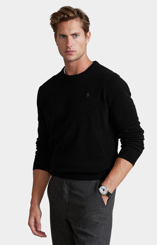 Cashmere sweater in black brand POLO RALPH LAUREN
