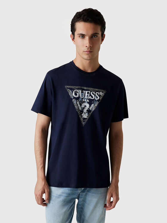 Cotton T-shirt with logo print - 1