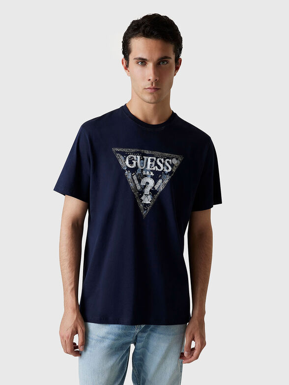 Cotton T-shirt with logo print - 1