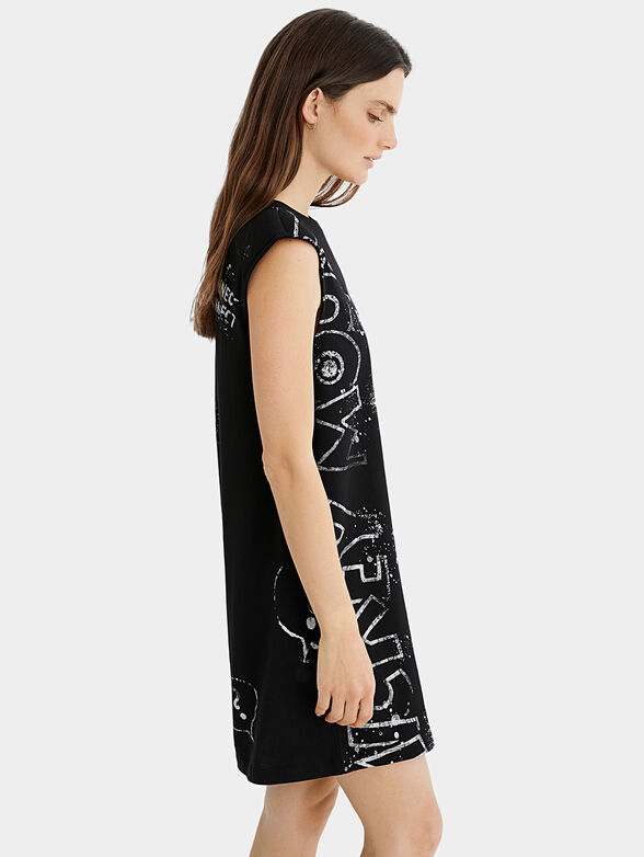 Mini dress with worn off effect - 5