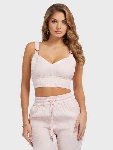 CHANTAL satin cargo pants - 4