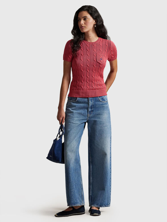 Cotton sweater with logo - 2