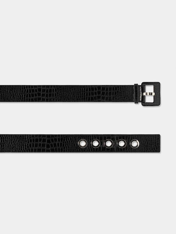 Black belt with snakeskin texture - 2