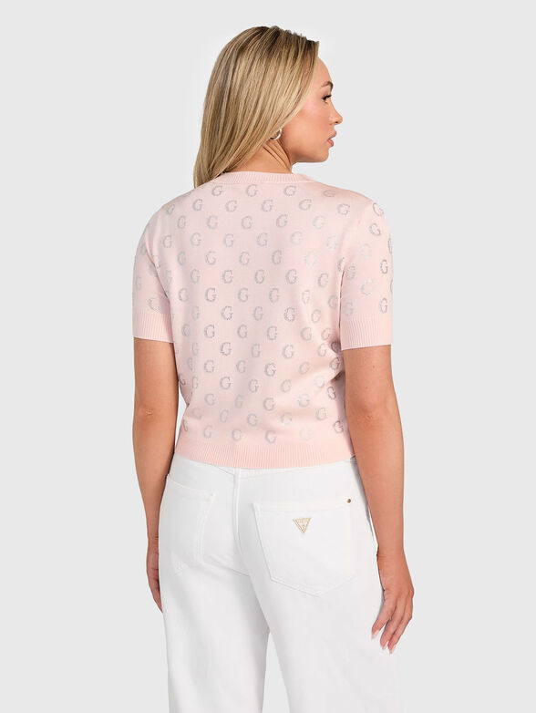 JASMINE cropped sweater with rhinestones - 3