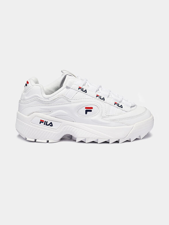 D-FORMATION White sneakers with logo accents - 1