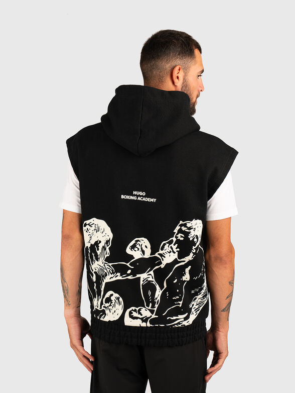 Sleeveless cotton sweatshirt - 2