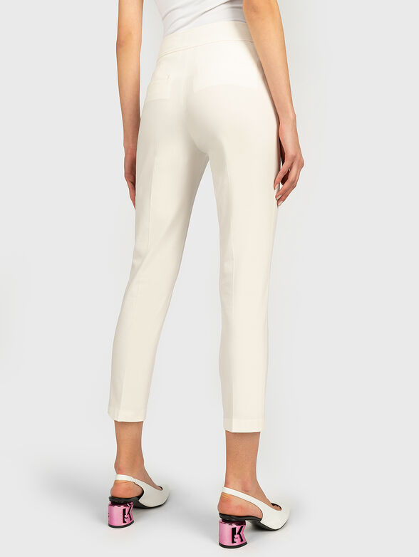 Slim trousers in beige color - 2