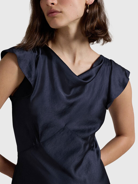 Maxi satin dress - 4