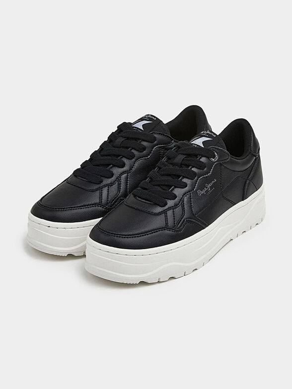 KORE BRITT black leather sports shoes - 2