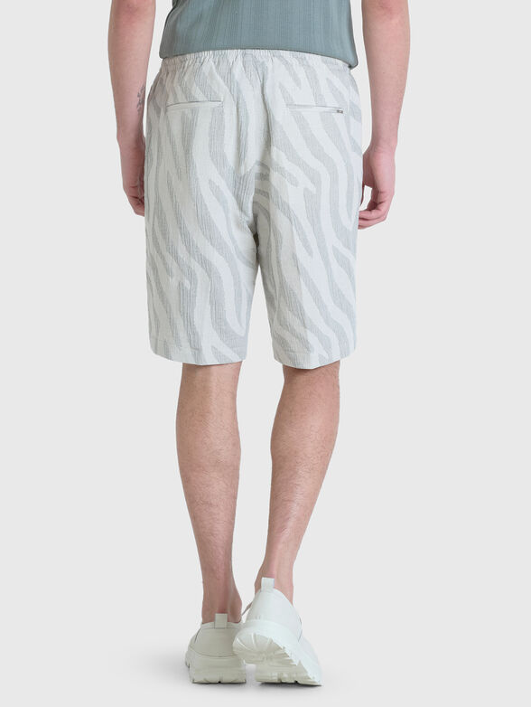 Cotton shorts with waist ties - 2