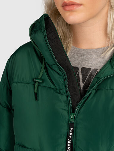 AMANDINE black cropped jacket with pockets - 4