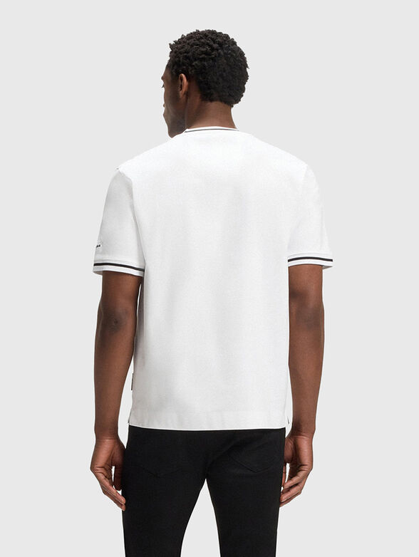 PORSCHE X BOSS cotton T-shirt with accent trim - 3