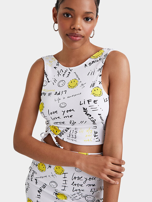 Crop top Smiley - 1