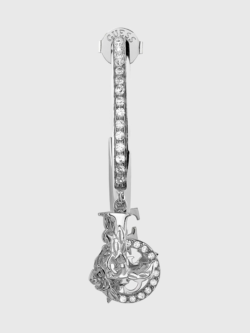 LOVE & FLOWERS earrings with charms - 3