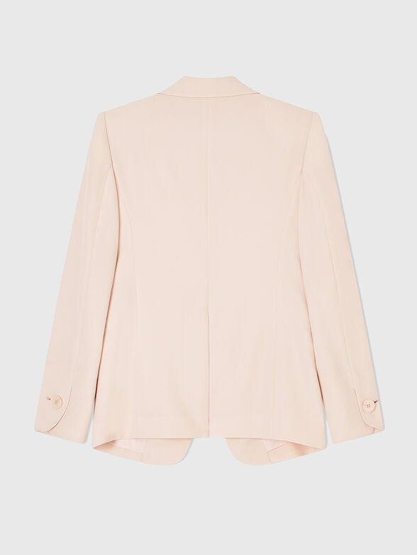 Single-breasted gabardine blazer - 3