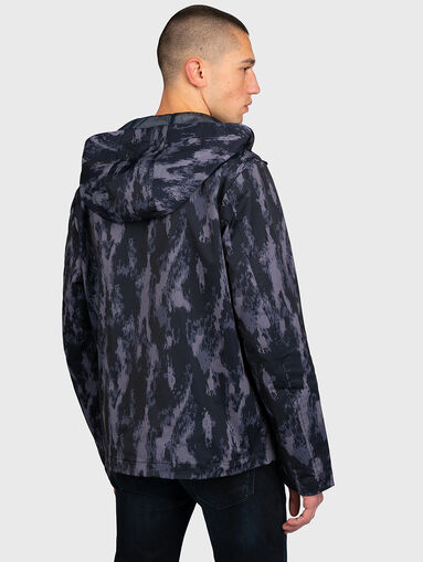 Hooded jacket with print  - 3