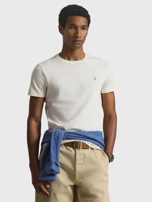 Cotton T-shirt with a crew neck - 1