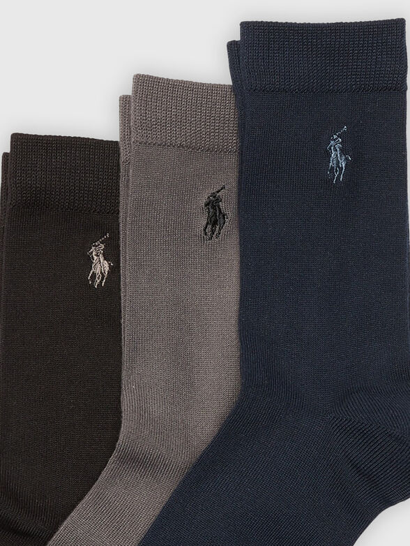 Set of three socks with embroidery - 2