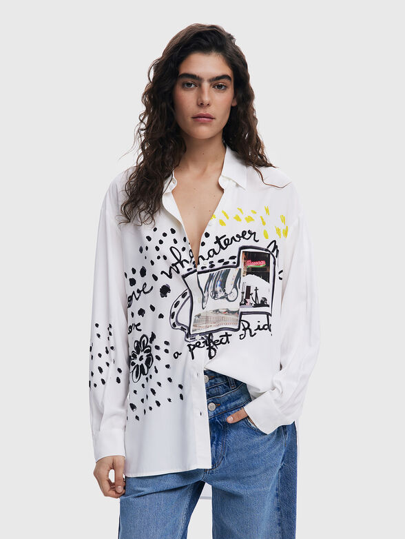 PERSÉFONE oversized shirt - 0