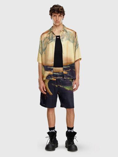 PR-P-TOLL-SHO-SS unisex viscose blend shorts  - 2