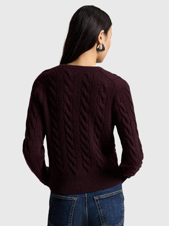 Wool and cashmere cardigan - 3