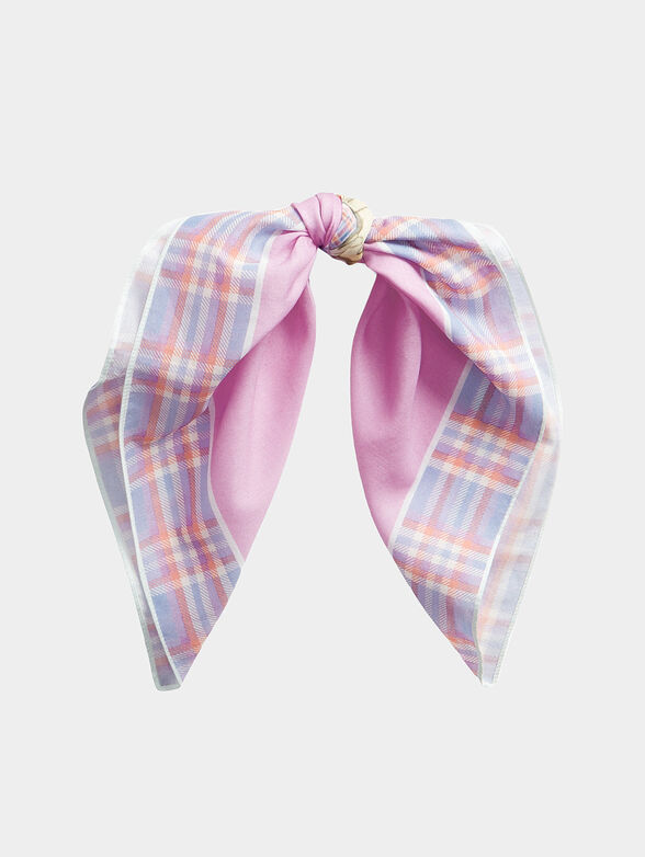 Pink scarf with Polo Bear logo print - 2