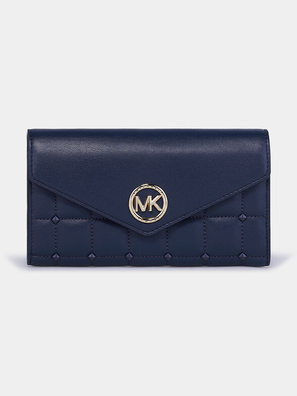 Wallet with quilted effect and logo - 1