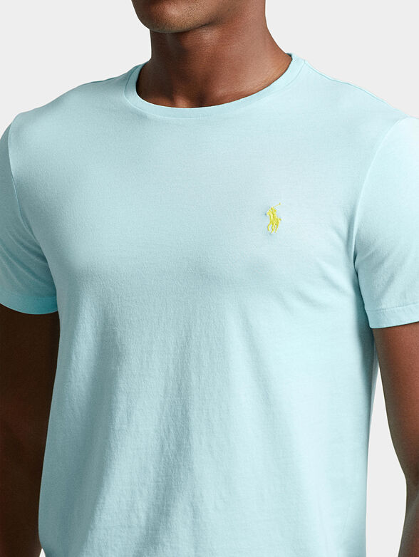 T-shirt with contrasting logo embroidery - 4