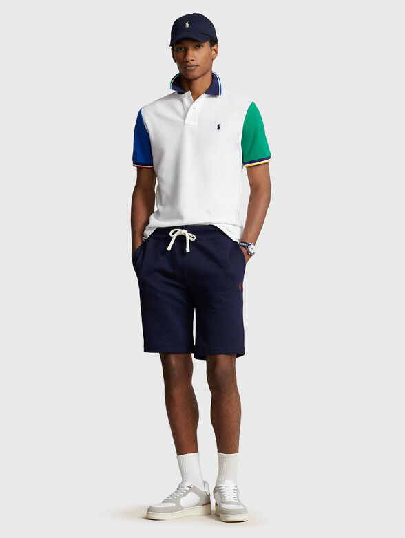 Polo shirt with contrast sleeves and collar - 2
