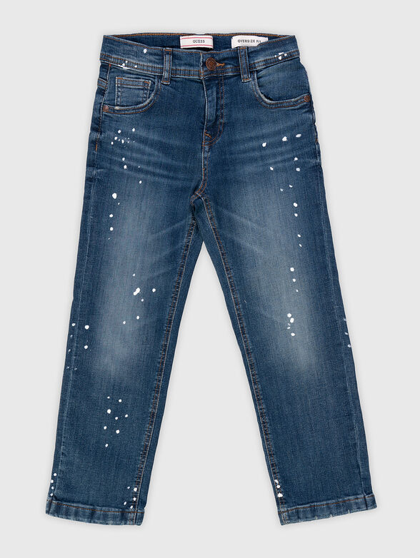 Blue jeans with washed effect - 1