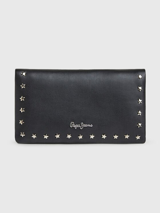 Портмоне от еко кожа с метални детайли  - 1