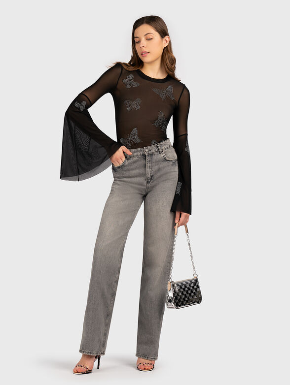 FIAMMA blouse with accent sleeves - 2