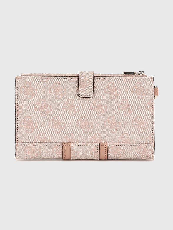 NOREEN wallet with 4G monogram print in beige - 2